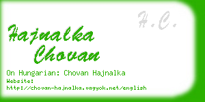 hajnalka chovan business card